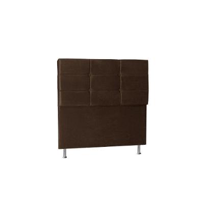 Cabeceira Tóquio 1,40 Cm Para Cama Box Casal Suede Marrom