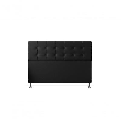 Cabeceira Paris 1,95 Cm Cama Box King Size Suede Preto