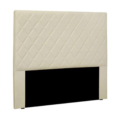 Cabeceira Decorativa Queen Size 1,60m Givenchy Veludo Bege