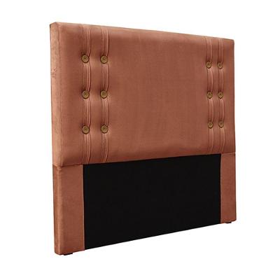 Cabeceira Decorativa Queen Size 1,60m Kors Veludo Cobre