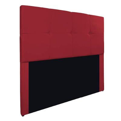 Cabeceira Solteiro Marseille P02 90 Cm Suede Vermelho