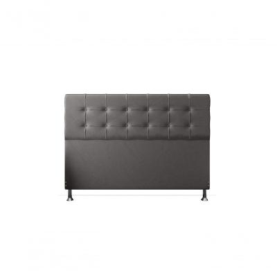 Cabeceira Paris 1,95 Cm Cama Box King Size Suede Cinza
