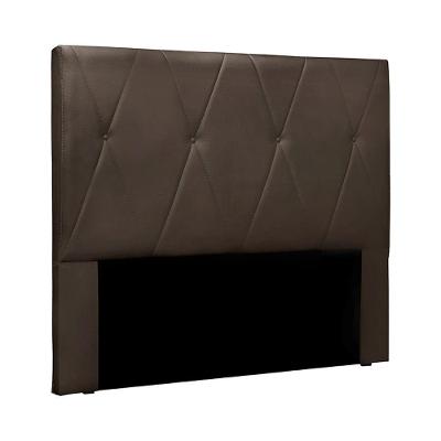 Cabeceira Decorativa Casal 1,40m Yves Veludo Marrom