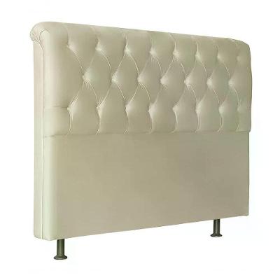 Cabeceira Casal 140cm Emilia Suede Marfim Id Suede Marfim