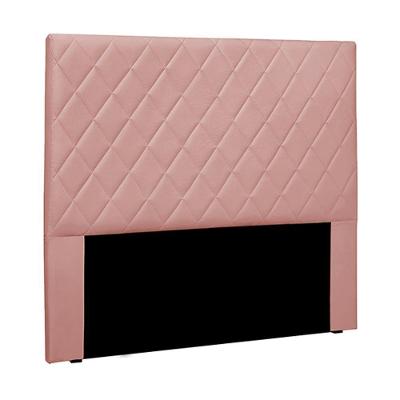 Cabeceira 1,40m Givenchy Veludo Rosa Gran Belo