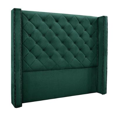 Cabeceira Casal 1,64m Loewe Veludo Verde Floresta