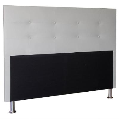 Cabeceira Berlim 90 Cm Cama Box Solteiro Suede Branco