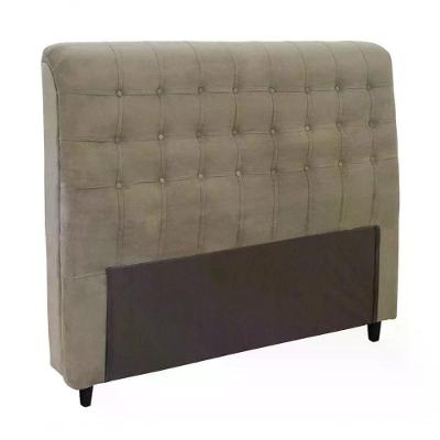 Cabeceira Casal 140cm Damares Suede Taupe Id Suede Taupe