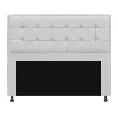 Cabeceira Copenhague 160cm Queen Size Suede Branco
