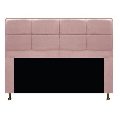 Cabeceira Munique 160cm Queen Size Suede Rosê Adj Decor