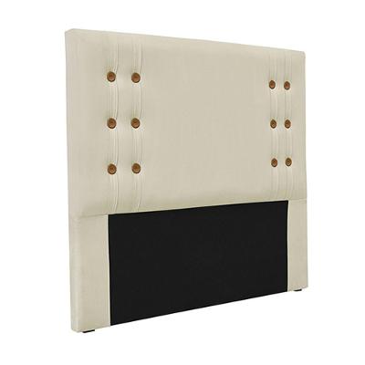 Cabeceira Decorativa Queen Size 1,60m Kors Veludo Bege
