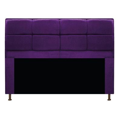 Cabeceira Munique 160cm Queen Size Suede Roxo Adj Decor