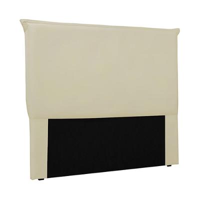 Cabeceira Decorativa King Size 1,95m Trento Veludo Bege