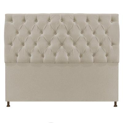 Cabeceira Sofia 195cm King Size Suede Bege