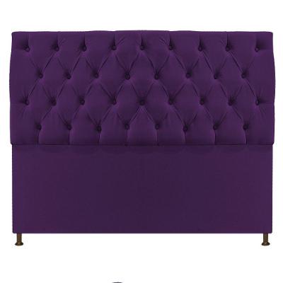 Cabeceira Sofia 160cm Queen Size Suede Roxo