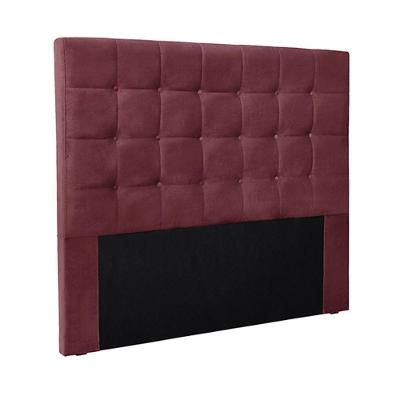 Cabeceira King Size 1,95m Tropea Veludo Vinho Gran Belo