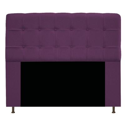 Cabeceira Estofada Mel 160cm Queen Size Suede Roxo