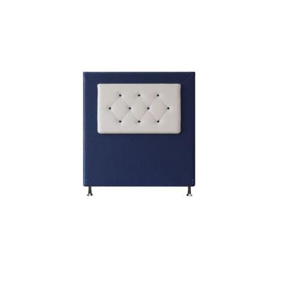 Cabeceira Havana 90cm Cama Box Solteiro Suede Azul Marinho