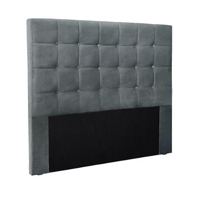 Cabeceira King Size 1,95m Tropea Veludo Cinza Gran Belo
