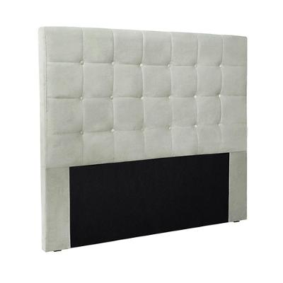 Cabeceira King Size 1,95m Tropea Veludo Prata Gran Belo