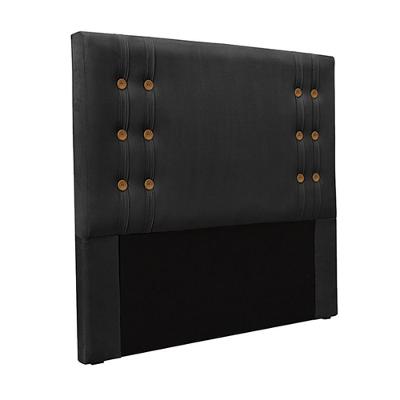 Cabeceira King Size 1,95m Kors Veludo Preto Gran Belo