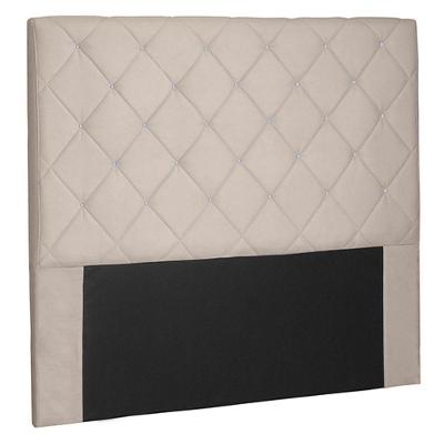 Cabeceira Casal 1,40m Tàzio Suede Bege - Gran Belo