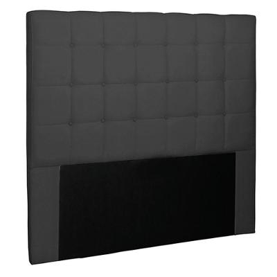 Cabeceira Casal 1,40m Tropea Suede Preto - Gran Belo
