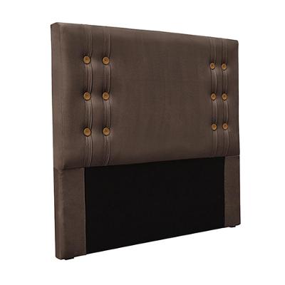 Cabeceira King Size 1,95m Kors Veludo Marrom Gran Belo