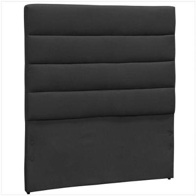 Cabeceira Solteiro Greta 90 Cm D´monegatto Suede Liso Preto