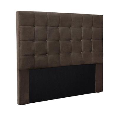 Cabeceira King Size 1,95m Tropea Veludo Marrom Gran Belo
