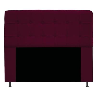 Cabeceira Estofada Mel 160cm Queen Size Suede Bordô