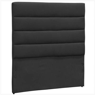Cabeceira Casal Queen 160 Cm Greta Suede Liso Preto