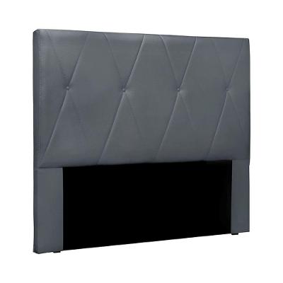 Cabeceira King Size 1,95m Yves Veludo Cinza Gran Belo