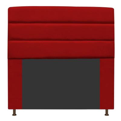 Cabeceira Estofada Turim 140cm Casal Suede Vermelho