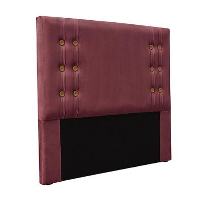 Cabeceira King Size 1,95m Kors Veludo Vinho Gran Belo
