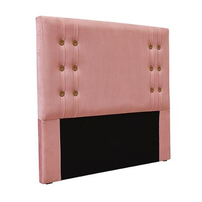 Cabeceira King Size 1,95m Kors Veludo Rosa Gran Belo