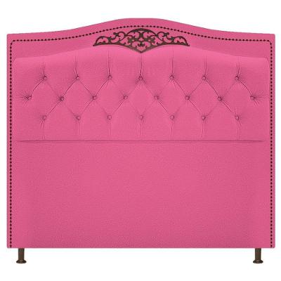 Cabeceira Estofada Yasmim 195cm King Size Corano Pink