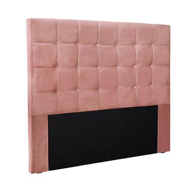 Cabeceira King Size 1,95m Tropea Veludo Rosa Gran Belo