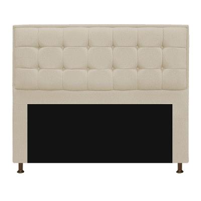 Cabeceira Copenhague 195cm King Size Suede Bege