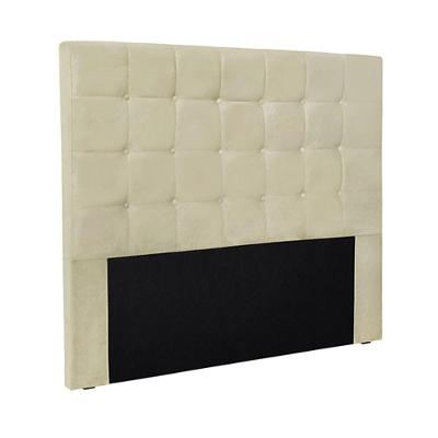 Cabeceira King Size 1,95m Tropea Veludo Bege Gran Belo