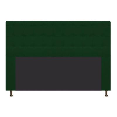 Cabeceira Estofada Dama 140cm Casal Suede Verde