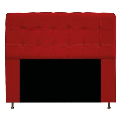 Cabeceira Estofada Mel 160cm Queen Size Suede Vermelho