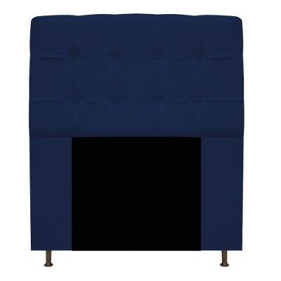 Cabeceira Estofada Mel 90cm Solteiro Suede Azul Marinho
