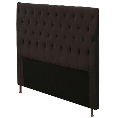 Cabeceira Cristal Box Casal Queen 160cm Suede Chocolate