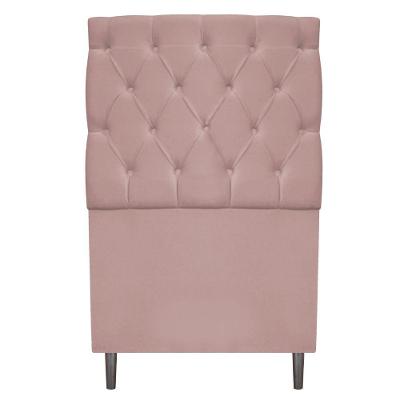 Cabeceira Estofada Liverpool 90 Cm Suede Rosê Adj Decor