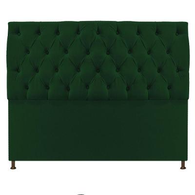 Cabeceira Sofia 160cm Queen Size Suede Verde