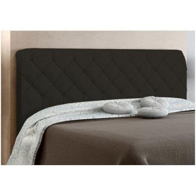 Cabeceira Box Casal 195cm Paris Amassado Chocolate
