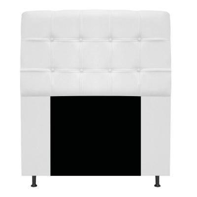 Cabeceira Estofada Mel 90 Cm Solteiro Suede Branco