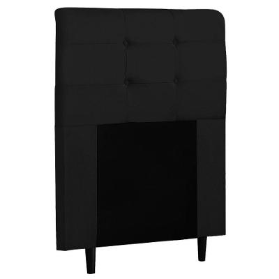Cabeceira de Solteiro 90cm Luna I02 Corano Preto Mpozenato