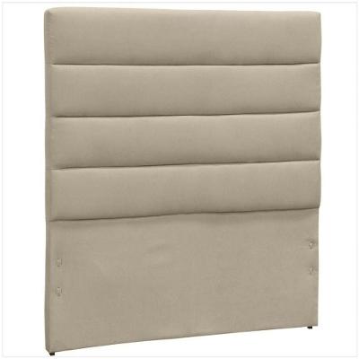 Cabeceira Casal 145 Cm Greta Suede Bege